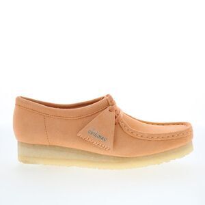 Clarks Womens Wallabee Orange Shoes (NWT)